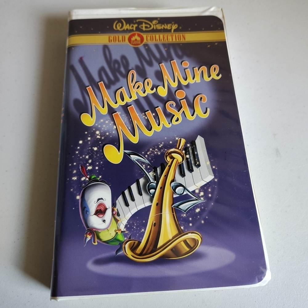 Walt Disney Gold Collection Make Mine Music Clamshell VHS Vintage Animation